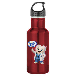Tandmascotte Flessenwaterfles van RVS Waterfles