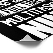 Tandmedewerker ook bekend als fulltime Ninja Poster (Hoek)