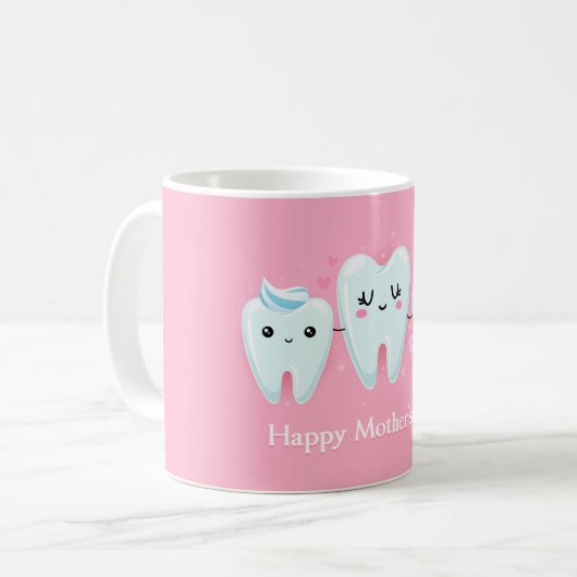 Tandmoederdag grappige mok (Voorkant links)