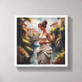 Tandoek (Gracieuze vrouw) Canvas Afdruk