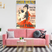 tandpasta ad 1889 canvas afdruk (Insitu (Woonkamer))