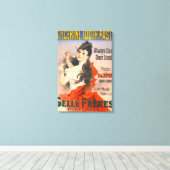 tandpasta ad 1889 canvas afdruk (Insitu (Houten vloer))