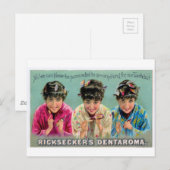  tandpasta Advert - Rickseckers Dentorama Briefkaart (Voorkant / Achterkant)
