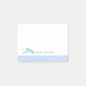 Tandpasta en tandenborstel tandbedekking post-it® notes (Voorkant)