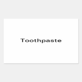 Tandpasta / Etiket