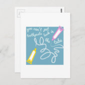 Tandpasta in buis briefkaart (Voorkant / Achterkant)