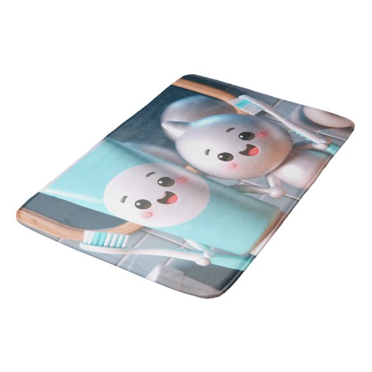 Tandpasta Pals Badmat (Gekanteld)