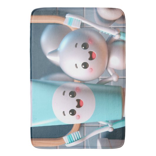 Tandpasta Pals Badmat (Voorkant Verticaal)