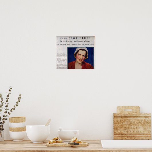  tandpasta poster (Keuken)