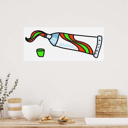 Tandpasta Poster (Keuken)