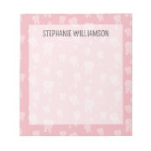 Tandpatroon Tandheelkundige Student en Professiona Notitieblok (Voorkant)