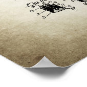 Tandpenseelpatroon Poster (Hoek)