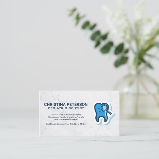 Tandpictogram Afsprakenkaartje (Staand voorkant)