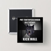 TandplukButton Vierkante Button 5,1 Cm (Voorkant /achterkant)