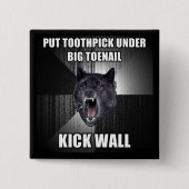 TandplukButton Vierkante Button 5,1 Cm (Voorkant)