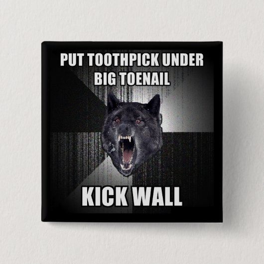 TandplukButton Vierkante Button 5,1 Cm (Voorkant)