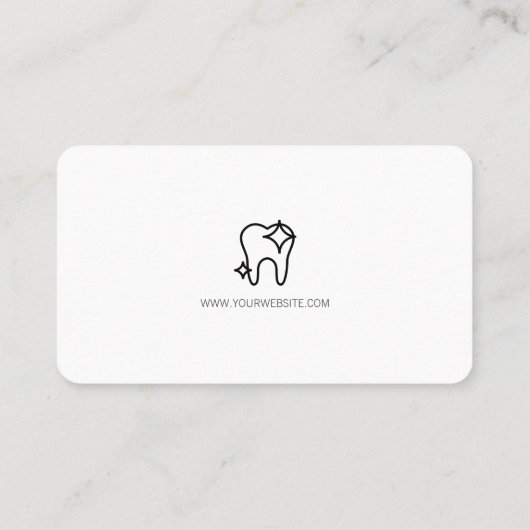 Tandreiniging Visitekaartje (Achterkant)