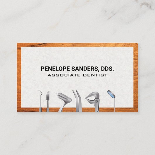 Tandreinigingsmiddelen | Tandheelkunde Visitekaartje (Voorkant)