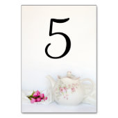 Tandroos en roze rozen kaart (Voorkant)