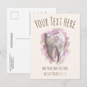 Tandschilderij. Tandarts, Tandartsassistent Sjablo Briefkaart (Voorkant / Achterkant)