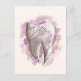 Tandschilderij. Tandarts, Tandartsassistent Sjablo Briefkaart