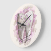 Tandschilderij. Tandarts, Tandartsassistent Sjablo Grote Klok (Hoek)