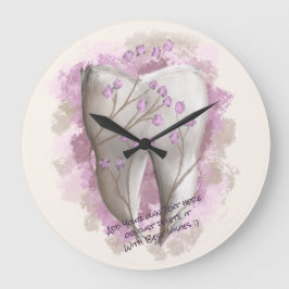 Tandschilderij. Tandarts, Tandartsassistent Sjablo Grote Klok