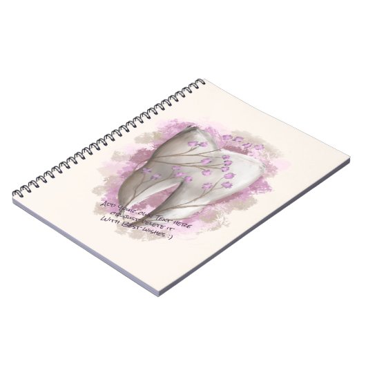 Tandschilderij. Tandarts, Tandartsassistent Sjablo Notitieboek (Linkerzijde)