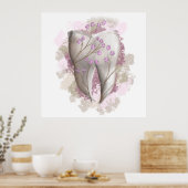 Tandschildering. Dentist, tandarts. Cadeaus/bestem Poster (Keuken)
