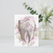 Tandschildering. Dentist, tandheelkunde, tandheelk Feestdagenkaart (Staand voorkant)