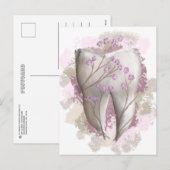 Tandschildering. Dentist, tandheelkunde, tandheelk Feestdagenkaart (Voorkant / Achterkant)