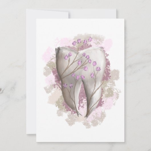 Tandschildering. Dentist, tandheelkunde, tandheelk Kaart (Voorkant)