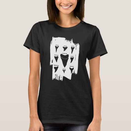 Tandsoorten haaien t-shirt (Voorkant)