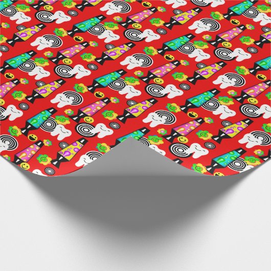 Tandtand/Retro 60-inch RDH Fun Cadeaupapier (Hoek)