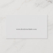 Tandtandarts voor professionele Cartoon Visitekaartje (Achterkant)