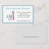 Tandtandarts voor professionele Cartoon Visitekaartje (Voorkant / Achterkant)