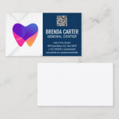 Tandtanden Logo | QR-scancode | Gezondheid Visitekaartje (Voorkant / Achterkant)