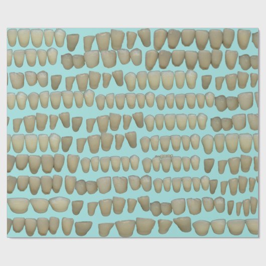 Tandtanden Tandtanden Tandheelkundige tandheelkund Cadeaupapier (Vlak)