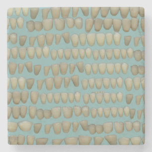 Tandtanden Tandtanden Tandheelkundige tandheelkund Stenen Onderzetter