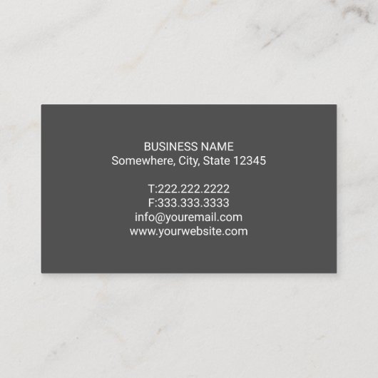 Tandtandheelkundige minimalistische tandheelkundig visitekaartje (Achterkant)