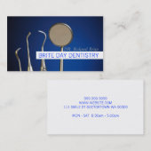 Tandtandheelkundige tandheelkundige Doctor in de t Visitekaartje (Voorkant / Achterkant)