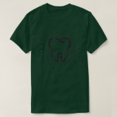 Tandtandtandarts Hygienist Dentale orale hypogiëne T-shirt (Design voorkant)