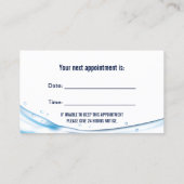 Tandtandtandtandheelkundige tandheelkundige beroep afsprakenkaartje (Achterkant)