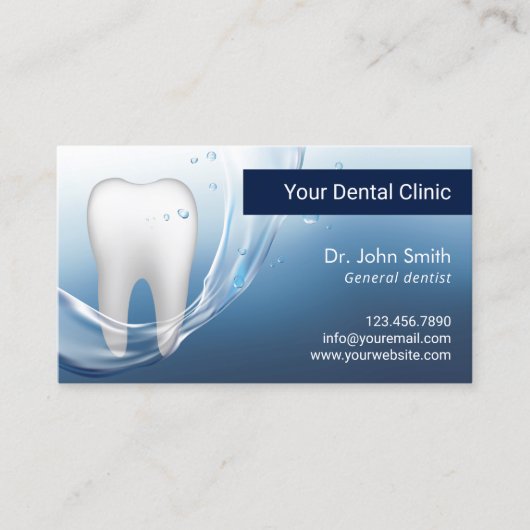 Tandtandtandtandheelkundige tandheelkundige beroep afsprakenkaartje (Voorkant)