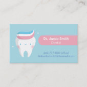 Tandtapijtschelp tandpasta tandheelkundige Visitek Visitekaartje (Voorkant)