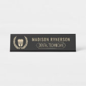 tandtechnicus bureau naambordje (Voorkant)