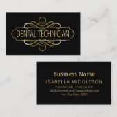 tandtechnicus visitekaartje (Voorkant / Achterkant)