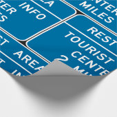 Tanduiding van het toeristisch informatiecentrum cadeaupapier