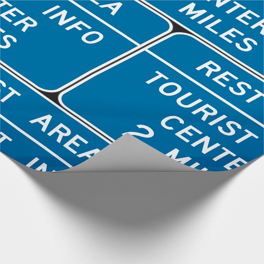 Tanduiding van het toeristisch informatiecentrum cadeaupapier