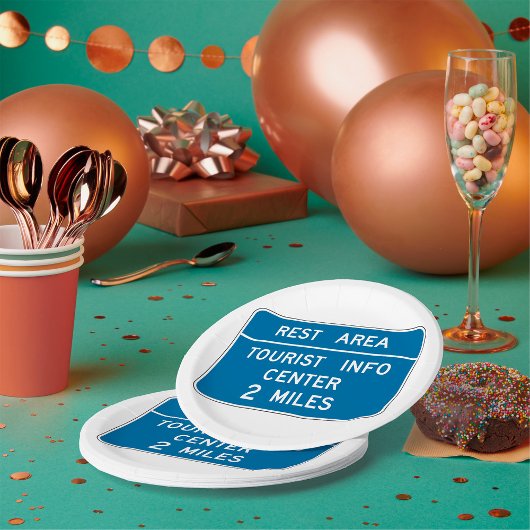 Tanduiding van het toeristisch informatiecentrum papieren bordje